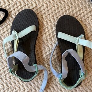Teva Women's Sandals with Black and Pastel Straps